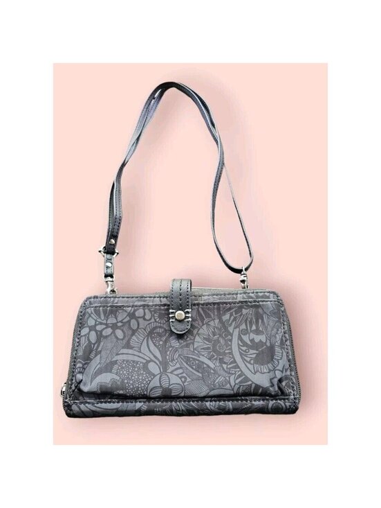 Sakroots Handbags - The Sak Sakroots Large Smartphone Crossbody Black-Tonal Spirit Desert PURSE